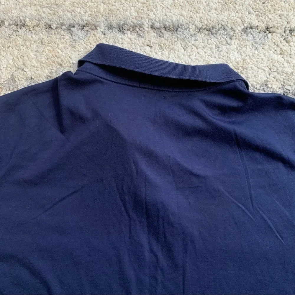 Polo Ralph Lauren Navy Long Sleeve Pima Soft Touch Polo XXL